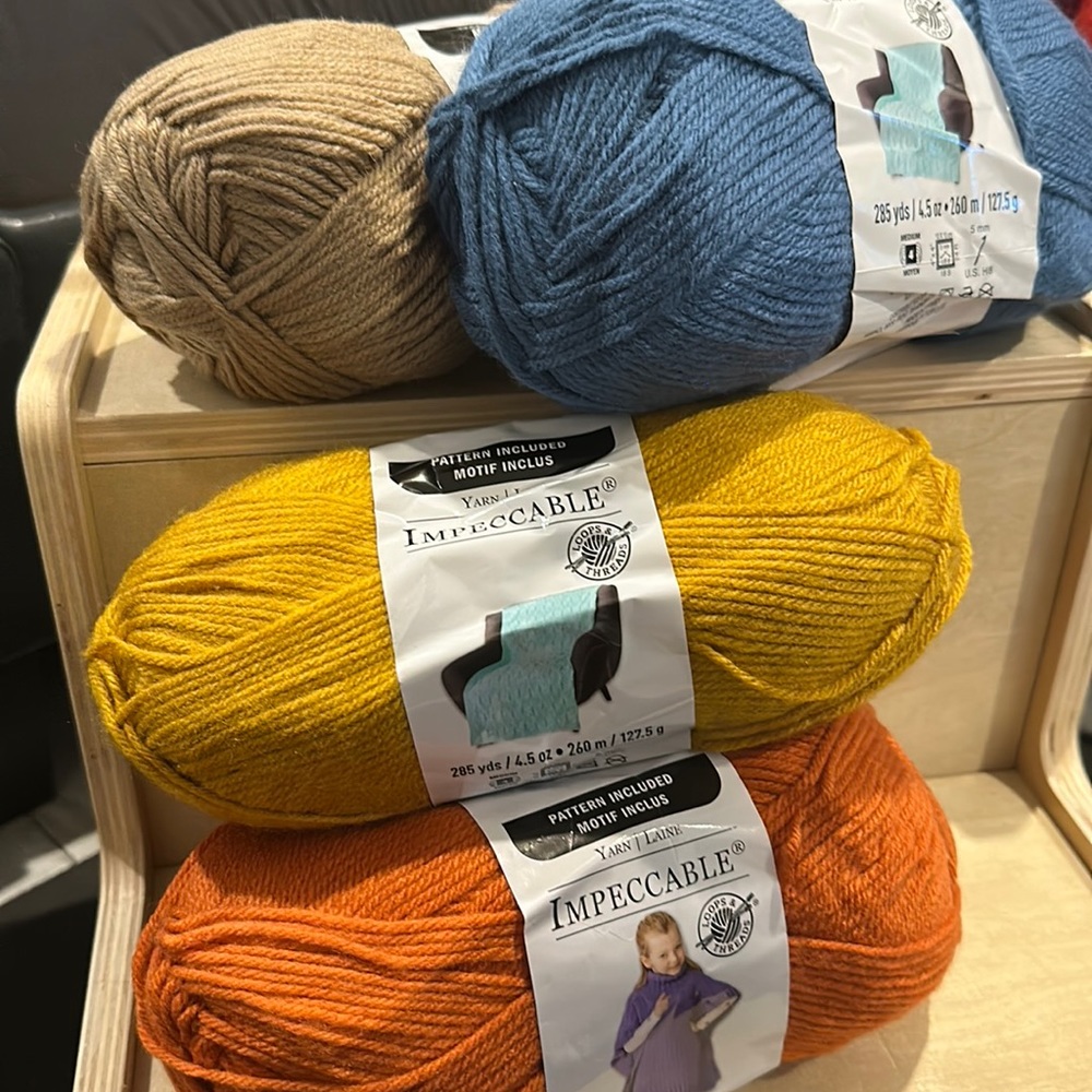Loops & Threads Impeccable Yarn Bundle of 4